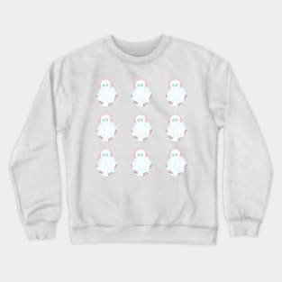 autistic ghost pattern Crewneck Sweatshirt